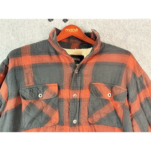 Lot 3 Grizzly Mtn Fleece Lined Plaid Flannel Snap Shirts - 2XL Red/Black + 2XL - Picture 15 of 16